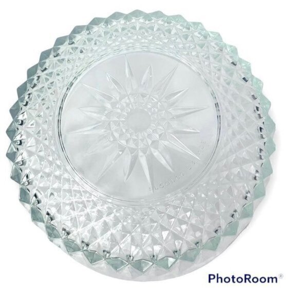 Vintage Arcoroc France Crystal Salad Serving Bowl 8" - Picture 7 of 8